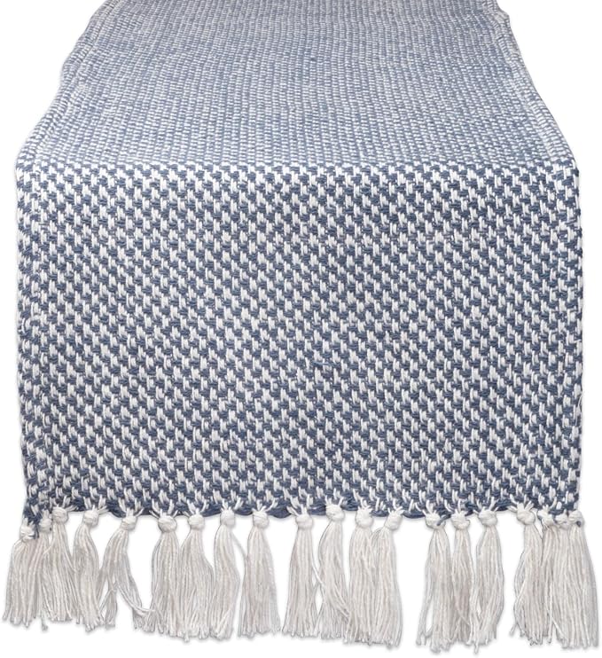 DII Woven Basics Collection 100% Cotton Knit Table Runner - Image 2