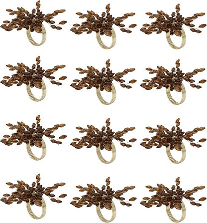 ITOS365 Napkin Rings Set of 6 for Dining Table Decoration Parties Everyday - Image 2
