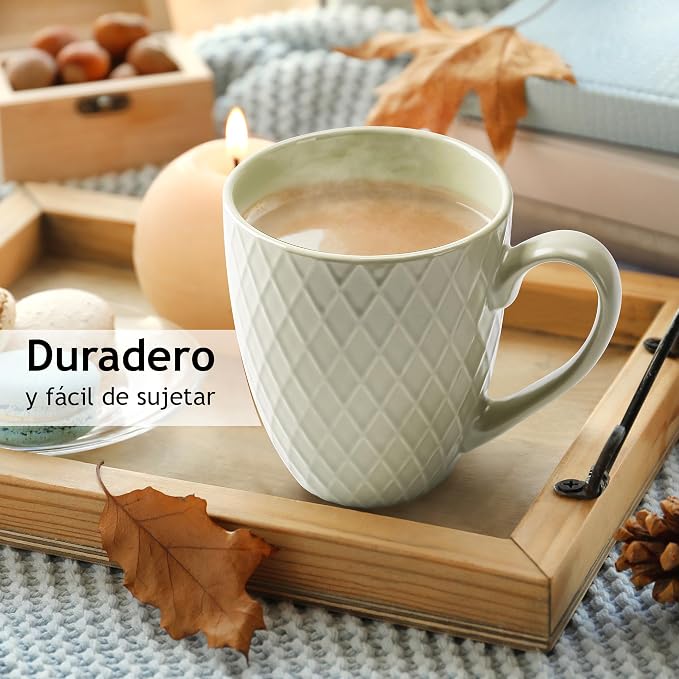 MIAMIO - Coffee Mugs Set of 6 - Palmanova Collection | Modern matte ceramic mug - Image 4