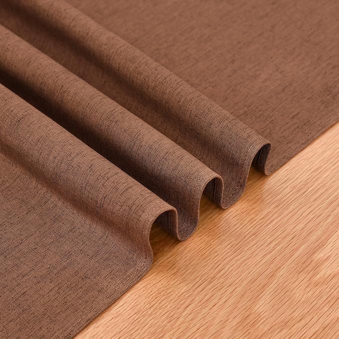 Faux Linen Table Runner Water Resistant 13 x 60 in, Coffee Table Runner - Image 6