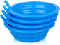 Cibi Cereal Bowls with Straws for Kids BPA-Free Plastic | Toddler Sip-A-Bowls by Cibi