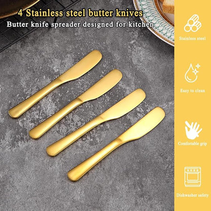 Homquen Stainless Steel Butter Knife, Butter Spreader, Butter Spreader Knife - Image 5