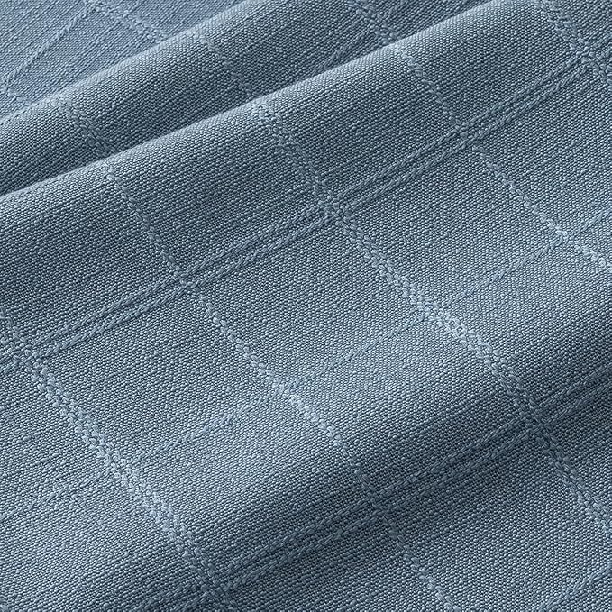 Linen Checked Placemats Set of 6, Machine Washable, Thick Textured Farmhouse - Image 2