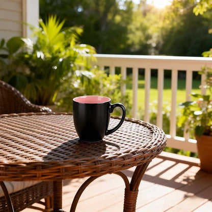 GBhome 12 oz Coffee Mugs Set of 6, Ceramic Coffee Cups- Multi-Color - Image 2