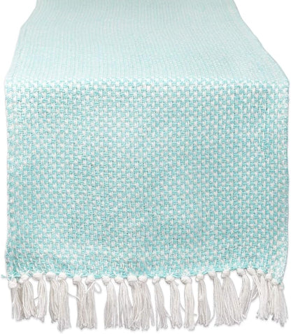DII Woven Basics Collection 100% Cotton Knit Table Runner by DII
