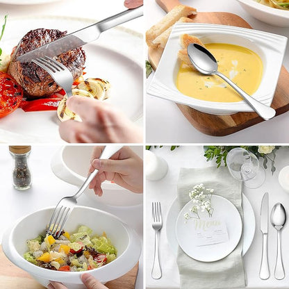 LIANYU 30-Piece 18/10 Flatware Set - Image 4
