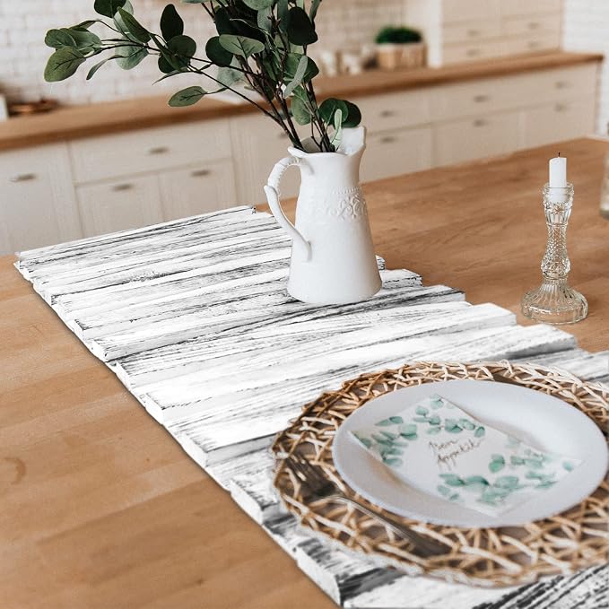 Wooden Table Runner, Natural Durable Wood Table Runner, 25 x 12 Inches - Image 6