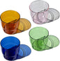 Set of 4 Colored Glass Cups by SakuraUltra