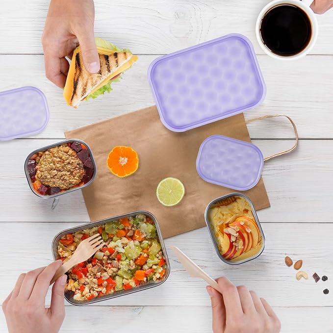 Small Stainless Steel Lunch Containers - Image 7