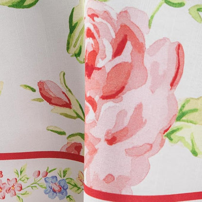 Maison d' Hermine Table Cloth Round Table 100% Cotton 69 Round Inches Tablecloth Reusable Decorative for Dining Room Farmhouse Home Valentines Day Decorations Spring Summer - Vintage Floral