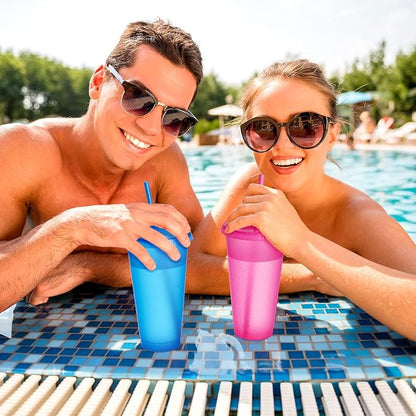 Honeydak 15 Pack Tumbler with Straw and Lid Bulk Cups - Image 6