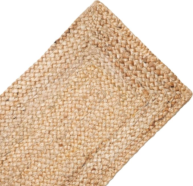 Pack of 1 Handwoven Rectangle Jute Braided Table Runner 13 x 48 Inch, 100% - Image 4