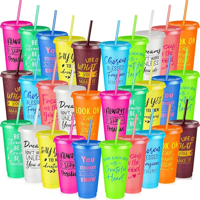 Uiifan 30 Pcs Inspirational Cups Bulk by Uiifan