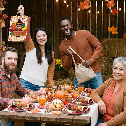 Pickmesh 250 Pcs Turkey Thanksgiving Party Decorations Autumn Harvest Paper - Image 5
