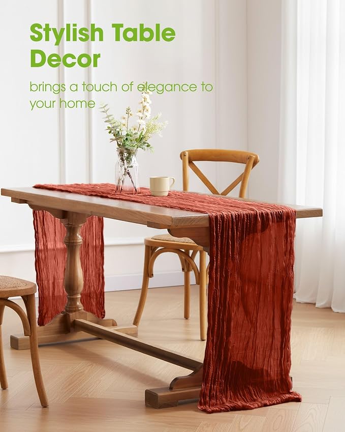 Pureegg 2-Pack Fall Thanksgiving Table Runner, Baby Shower, Wedding and - Image 2