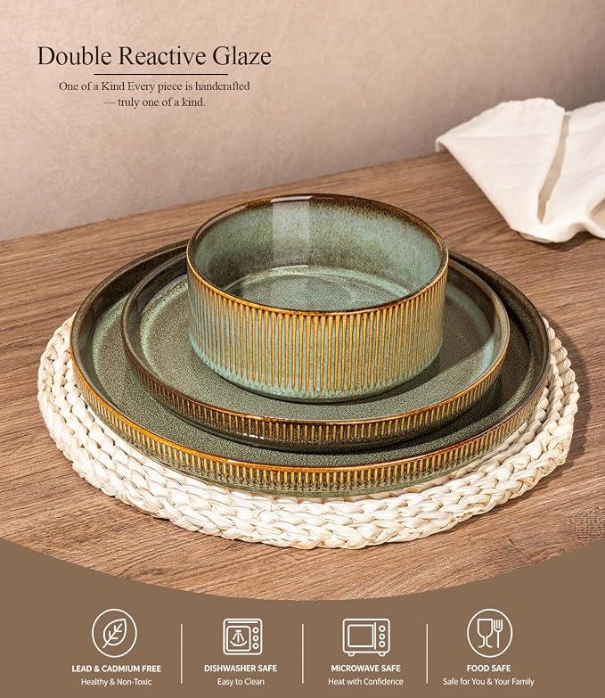 GBHOME Stoneware Dinnerware Sets - Image 3