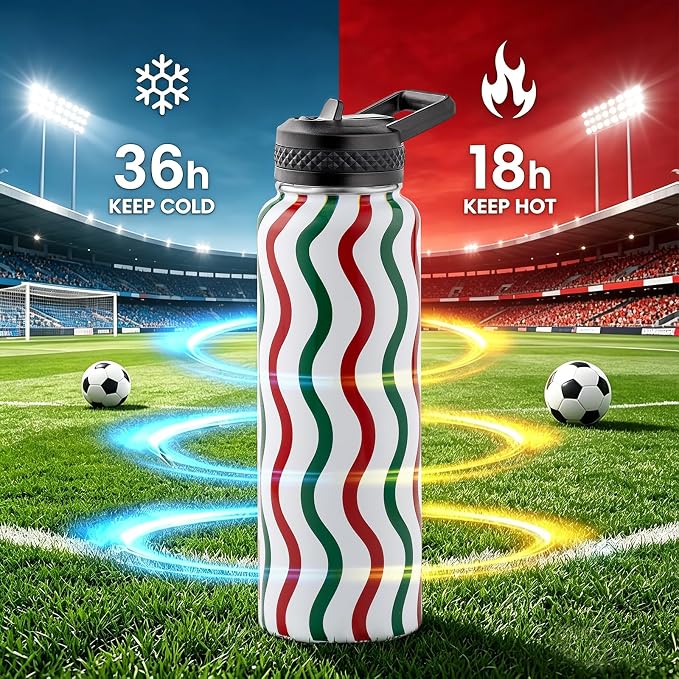 RAYMYLO Insulated Water Bottle 40 oz, Triple Wall Vacuum Stainless Steel | - Image 3