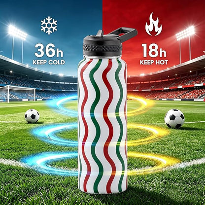 RAYMYLO Insulated Water Bottle 40 oz, Triple Wall Vacuum Stainless Steel | - Image 3