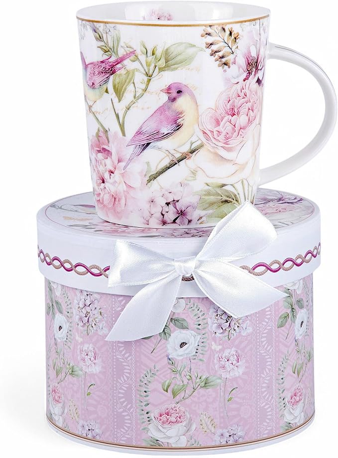 STP GOODS Porcelain Tea/Coffee Cup in Gift Box Fine Porcelain Coffee Cup Tea by STP-Goods