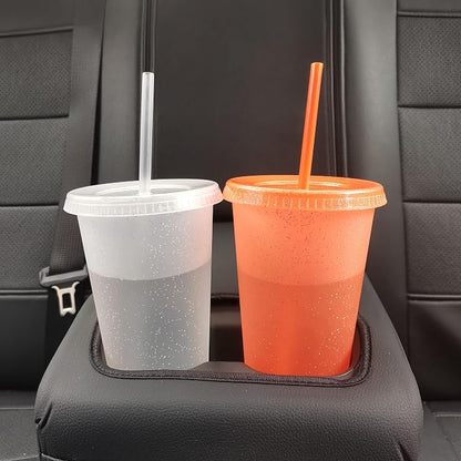 Suertestarry Tumbler with Straw and Lid, Water Bottle Iced Coffee Travel Mug Cup - Image 6