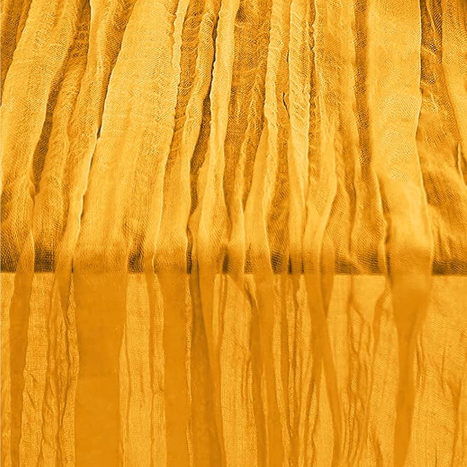10 Pack Gold Cheesecloth Table Runner 35x120 Inch 10Ft Rustic Gauze Cheese - Image 6