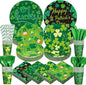 450 Pcs Happy St. Patrick's Day Tableware Set Decoration Serves 50 | Lucky by Unknown