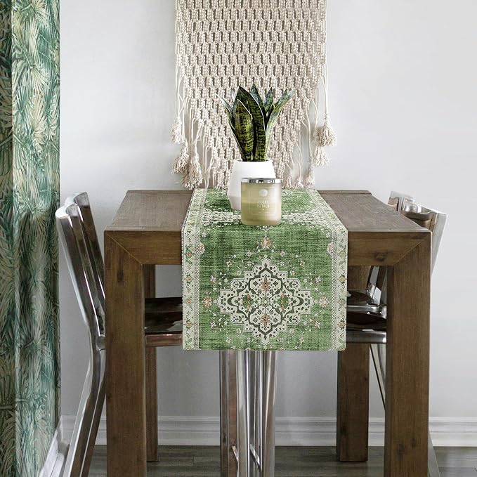Snycler Table Runner Boho Table Runners Vintage Elegant Farmhouse Table Center - Image 4