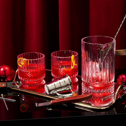 Viski Pedestal Crystal Cocktail Mixing Glass Perfect - Image 9