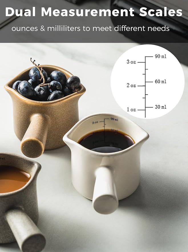 Ceramic Espresso Cup, Espresso Measuring Cup Espresso Shot Cups 3 OZ | Espresso - Image 5