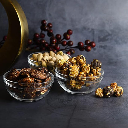 Mini 3.5 Inch Small Glass Bowls - Small Bowls Perfect for Prep, Dips, Nuts, or Candy - Meal Prep Bowls or Dessert Bowls, Set of 24