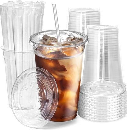 Fit Meal Prep 100 Pack 20 oz Plastic Iced Coffee Cups by FMPBRANDS
