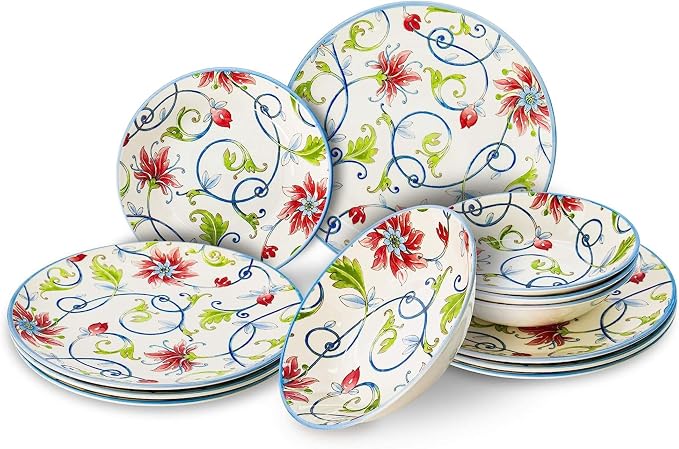 12-Piece Porcelain Dinnerware Set - Image 6