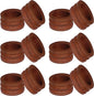 COTTON CRAFT Solid Wood Fluted Ribbed Napkin Rings by COTTONCRAFT