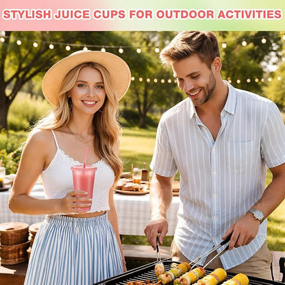 Honeydak 30 Pack Tumbler with Straw and Lid Cups - Image 4