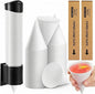 Roshtia 400 Pcs 4 oz Snow Cone Cups Disposable by Roshtia