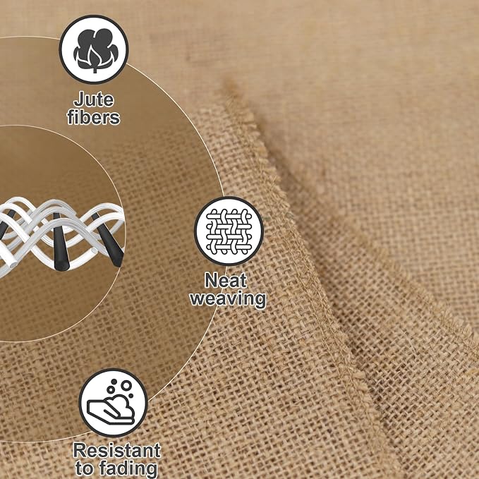 6 Pack Burlap Table Runners 12x72 Inch - Image 5