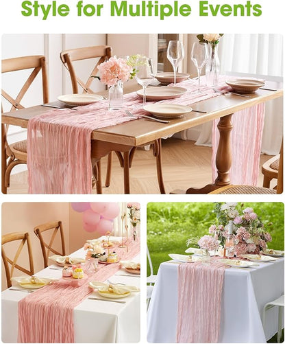 Pureegg 12-Pack Cheese Cloths Table Runner, Baby Shower, Wedding and Farmhouse - Image 6