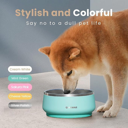 Pawaii Dog Bowl, 34 oz Stainless Steel Food and Water Bowl, ID Tag, 1 Pack | - Image 6