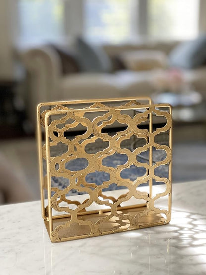 Vertical Decorative Napkin Holder | Metal Caddy Serviette Holder | Mail Sorter - Image 5