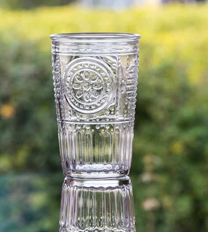 Bormioli Rocco Romantic Set Of 6 Cooler Glasses, 16 Oz. Clear Crystal Glass - Image 5