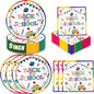 40 Pcs Back to School Paper Plates and Napkins Party Supplies Set, 9-inch by ZJJZOAA