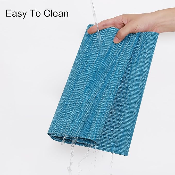 Table Runner 72 Inches Long, Vinyl Woven Heatproof Table Runners | Washable - Image 3