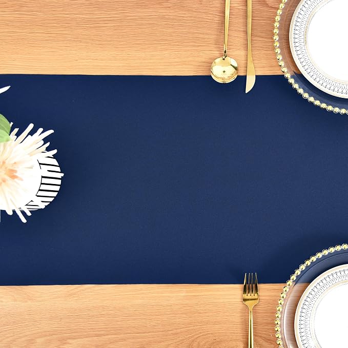 Farmhouse Navy Blue Table Runner Dining Table Runners 72 Inches Long Coffee - Image 8
