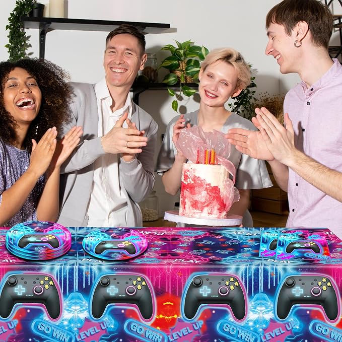 41Pcs Video Game Birthday Decorations Gaming Party Tableware Set Include Video - Image 6