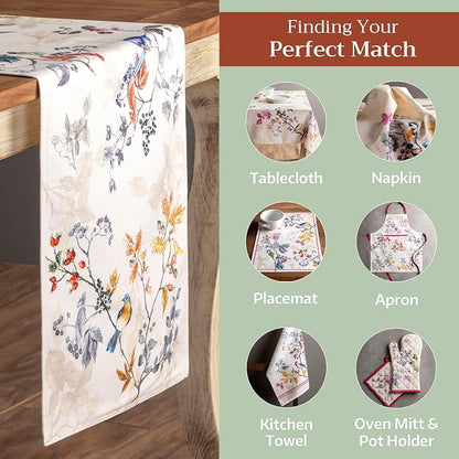 Maison d' Hermine Table Runner 100% Cotton 14.50" x 108" | Table Runners 108 - Image 5