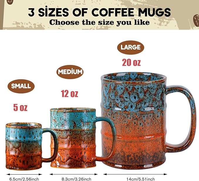 Coffee Mug, 20 Oz Coffee Cups Ceramic Tea Cup Large Coffee Mug - Image 3