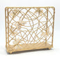 Gold Butterfly Ascent Tabletop Napkin Holder | Metal Freestanding Vertical Tissue Paper Servilleta Dispenser Organizer Letter Holder | Home Kitchen Restaurant Hotel Party Dining Table Décor