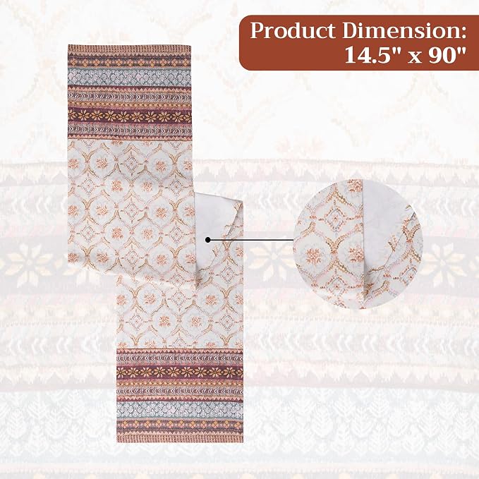 Maison d' Hermine Table Runner 100% Cotton 14.50" x 90" | Table Runners 90 - Image 7