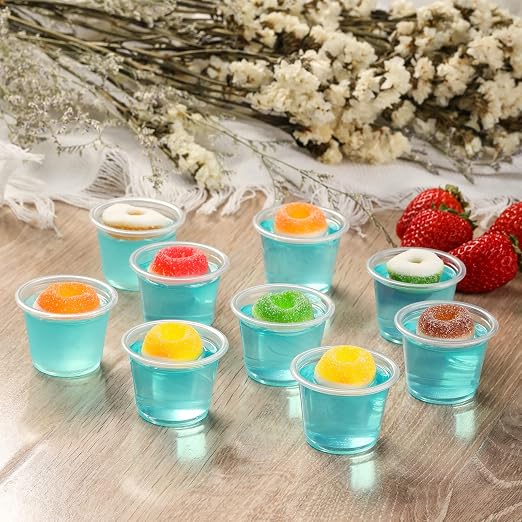 VITEVER Jello Shot Cups, Small Plastic Containers Lids, Airtight and Stackable - Image 4