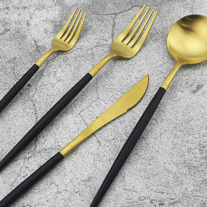 20-Piece 18/10 Stainless Steel Flatware Silverware, Luxury Dinnerware Set - Image 9